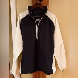 Men’s Fit Space Waterproof Golf Rain Jacket Lightweight Convertible Sleeves